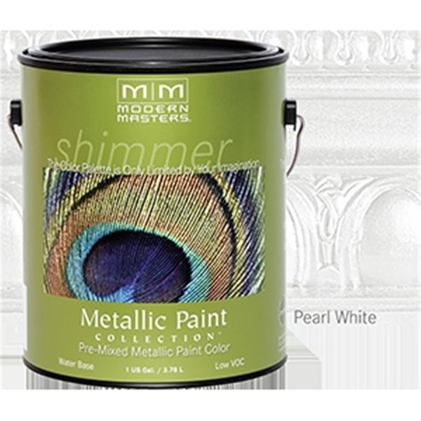 Modern Masters ME196 1 Gallon Pearl White Metallic Paint - Sheer MO327250